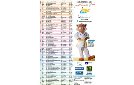 CALENDRIER 2025-2026